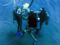 Underwater Helix Mooring Installation